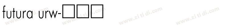 futura urw字体转换